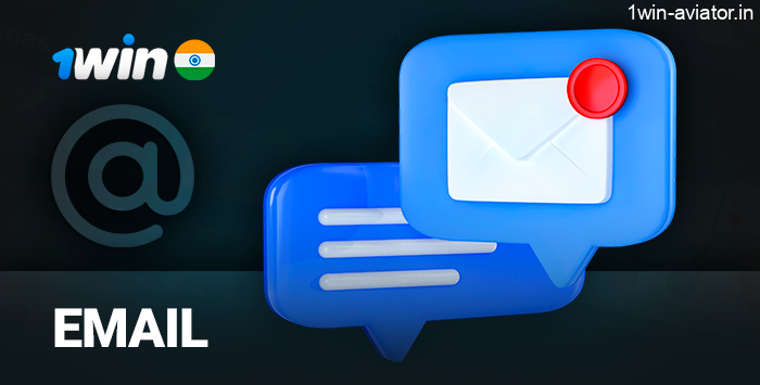 Contacting 1Win support agents via email